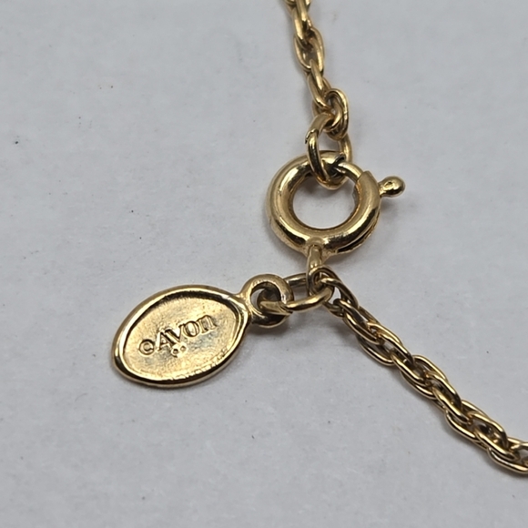 Vintage Andre Rivalle 17 Jewel Watch Avon Necklace Gold Tone Cameo Pendant Runs - Picture 9 of 9